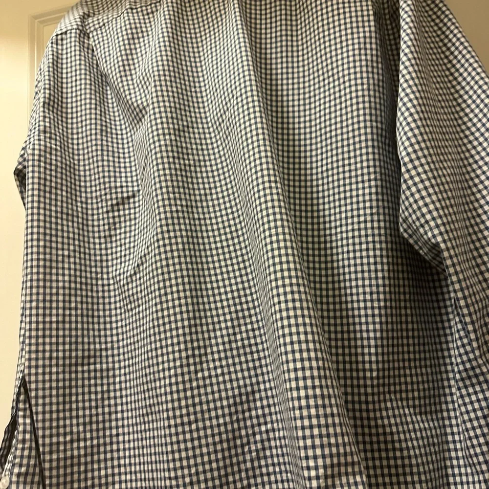 Tommy Hilfiger Navy and White Checked Button-Down Shirt Men’s - size 2xl - Picture 5 of 7